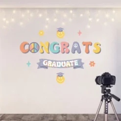 Big Dot Of Happiness Groovy School Graduation Party Photo Backdrop - Wall Decals -Decor Vista GUEST 1e94d1ed 9c19 4d9d 8a32 c647a69b6bfe