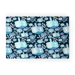 Marni Night Dreidel Looped Vinyl Welcome Mat - Society6 -Decor Vista GUEST 1ee64d3d 354e 4b8e 8806 274db08f9e2c