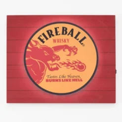 Fireball Whisky Vintage Metal Backlit LED Wall Sign - American Art Decor -Decor Vista GUEST 1f1ab4da cf32 4de2 8877 4d57511434eb