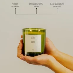 Craft & Kin Premium Aromatherapy Soy Green Candle -Decor Vista GUEST 1fffc3a7 91fe 4fb8 8c80 4555b9ce756e