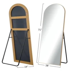 Ramya Arched Floor Mirror Mirror With Stand, Solid Wood Frame Wall Mirror, Modern & Contemporary Full Length Mirror - The Pop Home 9 Ramya Arched Floor Mirror Mirror With Stand, Solid Wood Frame Wall Mirror, Modern & Contemporary Full Length Mirror - The Pop Home -Decor Vista GUEST 20169995 2723 4b12 a85a f43c6f35921e