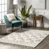 NuLOOM Akia Lattice High/Low Tassel Aea Rug -Decor Vista GUEST 2074170a 6317 4105 afa4 5c192339806a