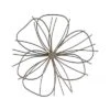 Wall Decor - Metallic Layered Wire Flower Sculpture - Contemporary Hanging Accent For Living Room, Bedroom, Or Kitchen By Lavish Home (Silver/Gold)