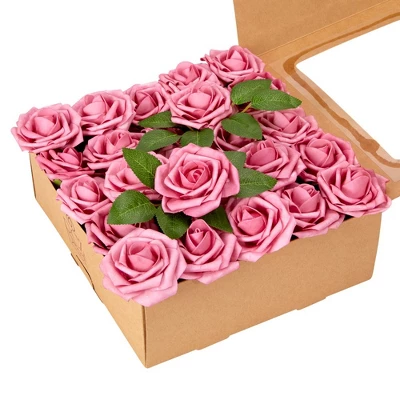 RCZ Décor Artificial Foam Roses For Decoration, Attractive Fake Flowers For DIY Wedding Centerpieces, Includes: 50 Roses With Stems And 20 Leaves 9 RCZ Décor Artificial Foam Roses For Decoration, Attractive Fake Flowers For DIY Wedding Centerpieces, Includes: 50 Roses With Stems And 20 Leaves - Image 7