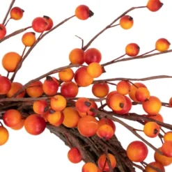 Northlight Orange Berries And Twig Artificial Fall Harvest Wreath 14- Inch, Unlit -Decor Vista GUEST 246a439f 83f0 4ac7 8566 37a742e724a0