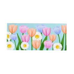 Evergreen Indoor Outdoor Doormat Bundle Set Of 5 - Frame And 4 Holiday Seasonal Inserts Valentine's Love Easter Tulips 4th Of July And St. Patricks -Decor Vista GUEST 24a454b5 c031 487d 9997 c4f90efe0118