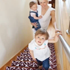 Sussexhome Floral Collection Anti-Slip Carpet Stair Treads, 9" X 28" -Decor Vista GUEST 254348f5 e59c 45f4 a411 aef651a91b7c