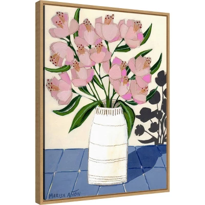 18" X 24" Spring Florals 5 By Marisa Anon Framed Canvas Wall Art - Amanti Art 3 18" X 24" Spring Florals 5 By Marisa Anon Framed Canvas Wall Art - Amanti Art