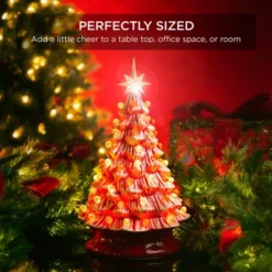 Best Choice Products 15in Pre-lit Ceramic Christmas Tree W/ Cord, Hand-Painted Decoration -Decor Vista GUEST 262cb5e0 ca10 4120 a2e6 e2040a36d02a