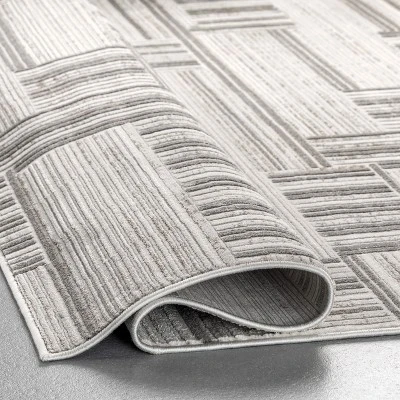 NuLOOM Violet Modern Abstract Linework Area Rug 5 NuLOOM Violet Modern Abstract Linework Area Rug - Image 3