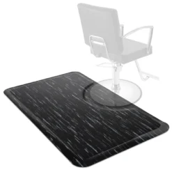 Saloniture 3 Ft. X 5 Ft. Salon & Barber Shop Chair Anti-Fatigue Floor Mat -Black Rectangle -Decor Vista GUEST 2c408230 8a7a 4216 a07e 1a84de905382