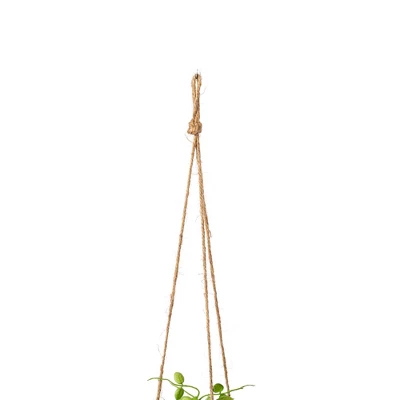 Vickerman 29" Artificial Green Mini Leaf Ivy In Hanging Pot. 5 Vickerman 29" Artificial Green Mini Leaf Ivy In Hanging Pot. - Image 3