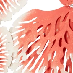 Contemporary Metal Coral Wall Decor Orange - Olivia & May -Decor Vista GUEST 2ce4a851 530b 424a 8de2 8333ac247ecd