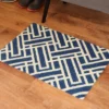 2'x3' ColorStar Deco Grid Door Mat Navy - Bungalow Flooring -Decor Vista GUEST 2eef8949 b4e7 434e a67e c50a56fbd9d0