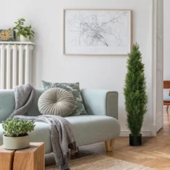 Forever Leaf 36" Cedar Boxwood In Black Pot (2 Pack), Indoor Artificial Plant For Home Decor 10 Forever Leaf 36" Cedar Boxwood In Black Pot (2 Pack), Indoor Artificial Plant For Home Decor -Decor Vista GUEST 2f110160 0466 4461 90a4 d7675a44d9f9