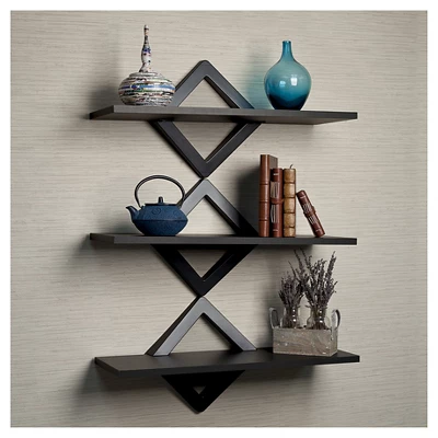 40" X 27.5" Three Tier Diamonds Shelving System - Danya B. 3 40" X 27.5" Three Tier Diamonds Shelving System - Danya B.