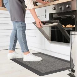 World Rug Gallery Textline Bordered Anti-Fatigue Standing Mat -Decor Vista GUEST 307f82c5 116f 4b51 a590 4bf36df07b75