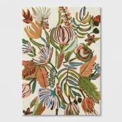 Floral Wool Tufted Area Rug Pink/White - Opalhouse™ -Decor Vista GUEST 31188344 1764 41c8 b8db cf880ff73088