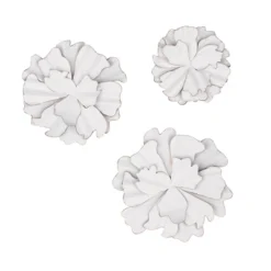 Modern Ornamental Wall Decor Set Of 3 White - Olivia & May -Decor Vista GUEST 3180e661 21a6 462b 991c 28507a6ea636