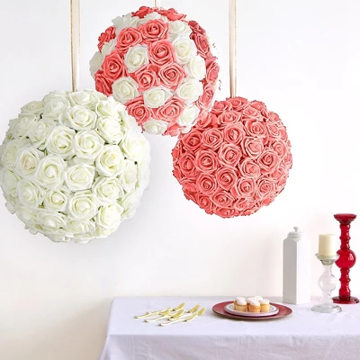 RCZ Décor Artificial Foam Roses For Decoration, Attractive Fake Flowers For DIY Wedding Centerpieces, Includes: 50 Roses With Stems And 20 Leaves 3 RCZ Décor Artificial Foam Roses For Decoration, Attractive Fake Flowers For DIY Wedding Centerpieces, Includes: 50 Roses With Stems And 20 Leaves