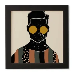 Domonique Brown Black Hair No. 7 Framed Wall Art Black - Deny Designs -Decor Vista GUEST 338100c2 0b49 4ff8 940e 6ddf9fb01ddc