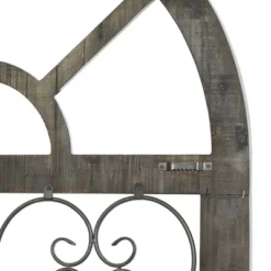 Wood Scroll Arched Window Inspired Wall Decor With Metal Scrollwork Relief White - Olivia & May 32 Wood Scroll Arched Window Inspired Wall Decor With Metal Scrollwork Relief White - Olivia & May -Decor Vista GUEST 338ef3c7 4908 4536 9607 123857ff9095