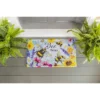 Evergreen Bright Flowers And Bumblebees Embossed Floor Mat- 30x18 In Fade And Weather Resistant Outdoor Floor Mat -Decor Vista GUEST 3498d082 cd8d 4dd6 87b8 001974bfc5d4