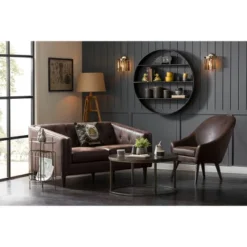 Round Metal Shelf (41") - Storied Home