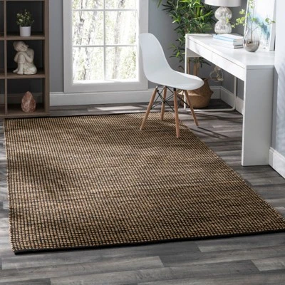 Home Conservatory Gravel Handwoven Jute Area Rug 3 Home Conservatory Gravel Handwoven Jute Area Rug