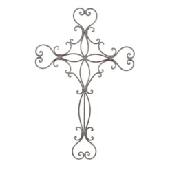 Metal Cross Scroll Wall Decor Black - Olivia & May -Decor Vista GUEST 35e2372a 1f47 4e18 8232 7a87f8c7e60d