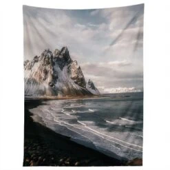 Michael Schauer Stokksness Icelandic Mountain Beach Sunset Tapestry - Society6 -Decor Vista GUEST 37a3162b 9f08 47a6 bebd ea2f7502fe36