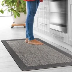 World Rug Gallery Textline Bordered Anti-Fatigue Standing Mat -Decor Vista GUEST 380c92c0 8c65 466f 8c93 7aa9d109d2df