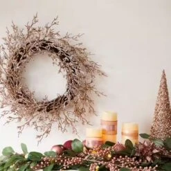 Noma Pre-Lit 9 Foot Artificial Eucalyptus Christmas Garland Holiday Decor With Battery Operated Warm White LED Lights For Banisters & Doorways, Green -Decor Vista GUEST 39156a06 a894 4ce7 bcbd feaece8fe081