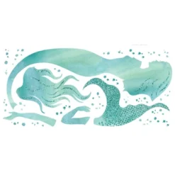 Glitter Mermaid Peel And Stick Giant Wall Decal - RoomMates -Decor Vista GUEST 39589356 90d5 433b a223 6698d150f4f6