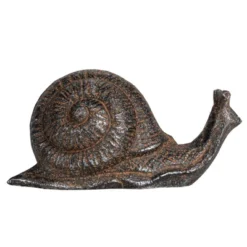 Storied Home Cast Metal Snail Accent Décor, Rust -Decor Vista GUEST 395f2240 2560 4a97 bdb5 d4e209a6869b