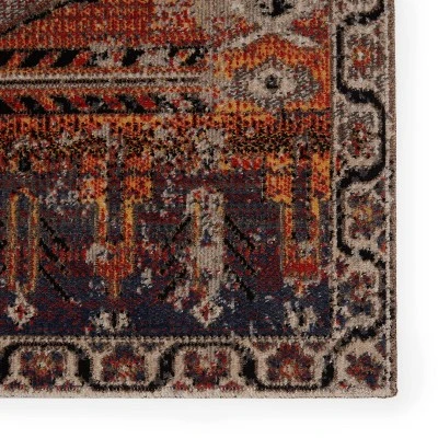 Cicero Indoor/Outdoor Medallion Area Rug Orange - Jaipur Living 5 Cicero Indoor/Outdoor Medallion Area Rug Orange - Jaipur Living - Image 3