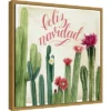 16" X 16" Christmas Cactus I Feliz Navidad By Grace Popp Framed Canvas Wall Art - Amanti Art -Decor Vista GUEST 3b8488b4 01cb 4fff b47b 1cd10d6742b6