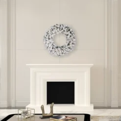 Vickerman Artificial Flocked Snow Ridge Wreath 7 Vickerman Artificial Flocked Snow Ridge Wreath -Decor Vista GUEST 3c9d1599 9475 410d 9261 63b1490a17d9