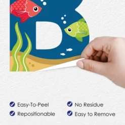 Big Dot Of Happiness Let's Go Fishing - Peel And Stick Fish Themed Baby Shower Standard Banner Wall Decals - Baby -Decor Vista GUEST 3cd1a956 e846 4039 a534 4be38ab2f3b8