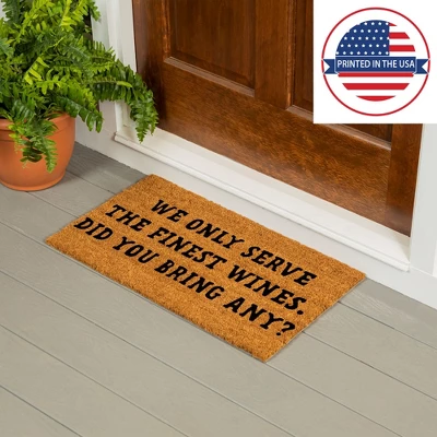 Evergreen Flag Funny Welcome Mat Coir Doormat | 28" X 16" Front Door Mat Outdoor Entrance | No Slip Door Rugs Entryway Indoor | We Only Serve 5 Evergreen Flag Funny Welcome Mat Coir Doormat | 28" X 16" Front Door Mat Outdoor Entrance | No Slip Door Rugs Entryway Indoor | We Only Serve - Image 3