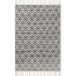 NuLOOM Hand Woven Darlene Tassel Area Rug -Decor Vista GUEST 3d11c30a 31a8 4048 a723 6edc964f5f46