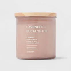 Glass Jar Lavender And Eucalyptus Candle - Threshold™ 9 Glass Jar Lavender And Eucalyptus Candle - Threshold™ -Decor Vista GUEST 3db36f68 f2c9 4561 a858 68d6584366c0