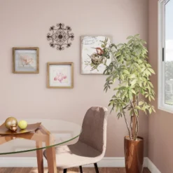 Medallion Metal Wall Art- 14.25 Inch Square Open Edge Metal Home Décor, Hand Crafted With Distressed Finish- Mounting Screws Included By Lavish Home -Decor Vista GUEST 3eca6473 26f0 4082 bda0 9822531f5741