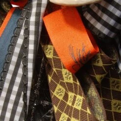 National Tree Company Artificial Skeleton's Halloween Wreath, Decorated With Branches, Orange And Black Trim, Berry Clusters, Assorted Leaves, 24 In -Decor Vista GUEST 403f070b aae5 48f4 a593 31ce67ebff45