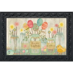 Briarwood Lane Spring Egg Bouquet Easter Doormat Primitive Chick Indoor Outdoor 30" X 18"