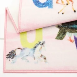 Eric Carle Alphabet Area Kids' Rug (4'11"x6'6") Pink - Home Dynamix -Decor Vista GUEST 40ed1765 082b 4b02 b2f8 ef6d65725324