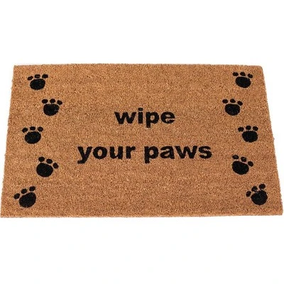 BirdRock HomeWipe Your Paws Coir Doormat - 18 X 30 4 BirdRock HomeWipe Your Paws Coir Doormat - 18 X 30 - Image 2