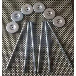 EEZ-RV Products Durable 9 X 12 Foot Reversible Outdoor Mat For Patios, Backyards, Campsites, & RV Pads W/ Carrying Case & Ground Stakes, Grey Vine -Decor Vista GUEST 413c0f69 c7e4 4771 90d6 eeccc59f39ec