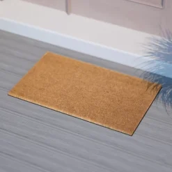 Emma And Oliver Weather Resistant Coir Doormat With Anti-Slip Rubber Backing For Indoor/Outdoor Use