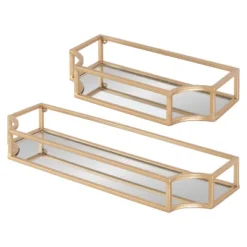 2pc Ciel Metal Wall Shelf Set - Kate & Laurel All Things Decor -Decor Vista GUEST 41e6fc6b eb49 4fb8 8943 cd370ec195ae